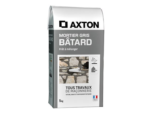 Mortier batard beton/chaux/sable  AXTON 5KG