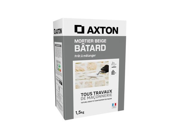 Mortier batard beige AXTON, 1,5 kg
