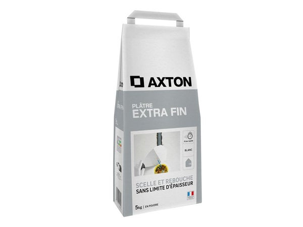 Enduit fin poudre AXTON blanc 5 kg