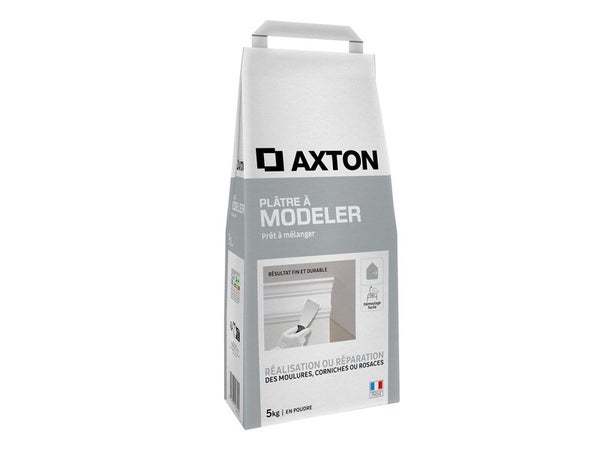 Plâtre à modeler, AXTON, blanc, 5 kg