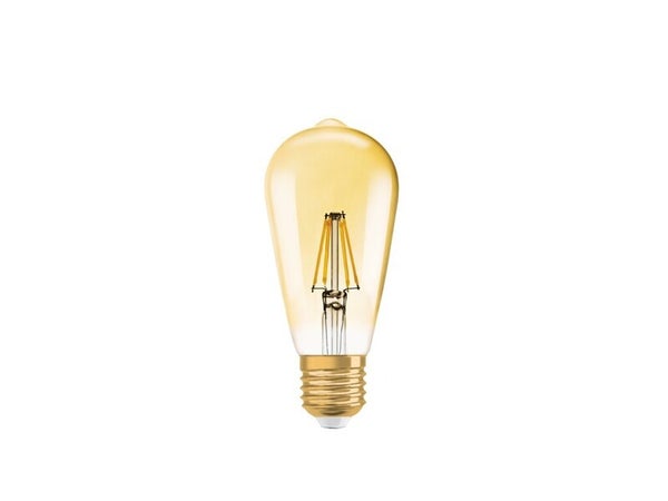 Ampoule LED dimmable E27 CLEAR FILAMENT éclairage blanc chaud 5.8W