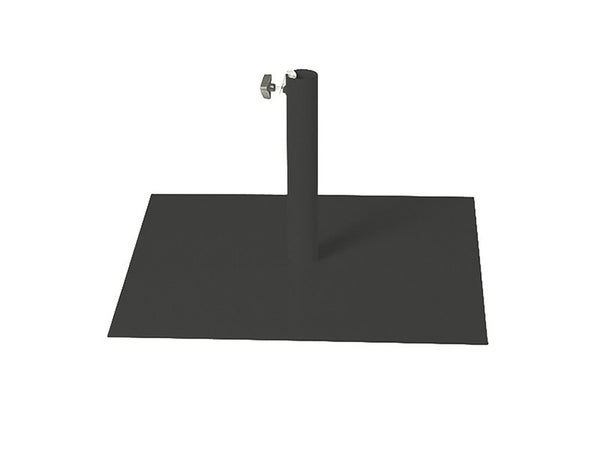 Pied de parasol carré autoportant, FLAT, L 62.5 x l 62.5 x H 35 cm, gris anthracite