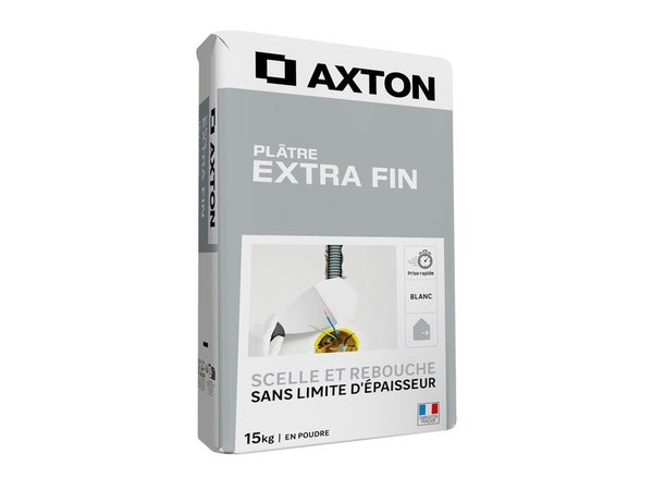 Plâtre Extra fin poudre AXTON 15 kg