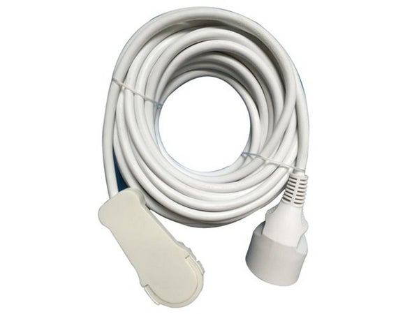 Rallonge electrique menager avec terre HO5VVF, blanc, 6m, Lexman