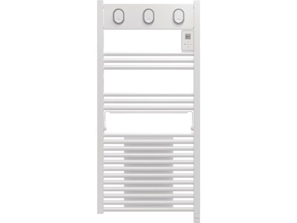 Radiateur électrique inertie fluide 1000W EQUATION Duomo Hor. blanc