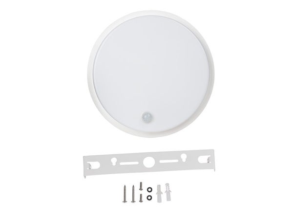 Hublot extérieur à détection LED intégrée rond D.25 cm 1620 Lm blanc Ezy INSPIRE