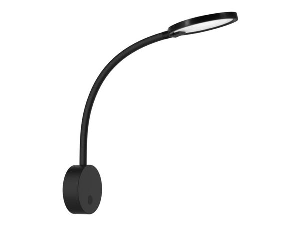 Applique design STARLA, métal noir led integree + interrupteur, 480Lm 3000K, INSPIRE