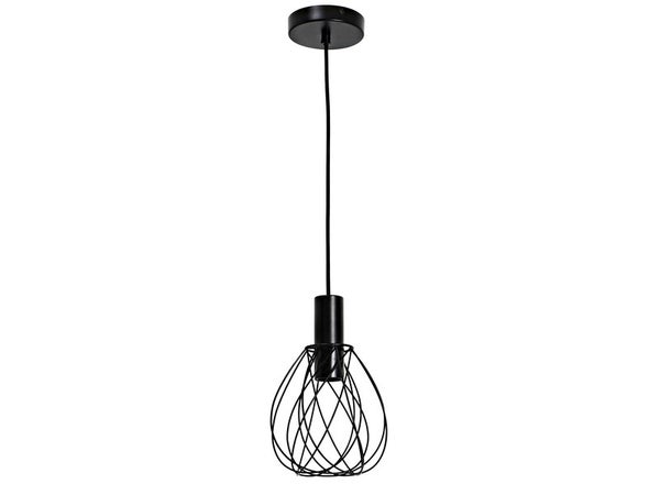 Suspension 1x e27 métal noir mat INSPIRE Merone D.18 cm