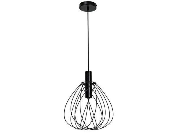 Suspension 1x e27 métal noir mat INSPIRE Merone D.32 cm