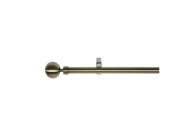 Kit de tringle à rideau Elip Diam.19 mm nickel 120 à 210 cm