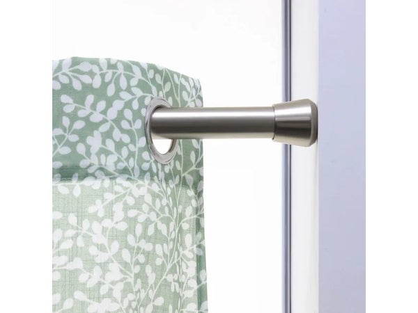 Kit de tringle a rideau Fuji Diam.28 mm Nickel mat 240-400 cm