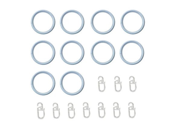 Lot de 10 anneaux anneau 28 mm fer blanc mat
