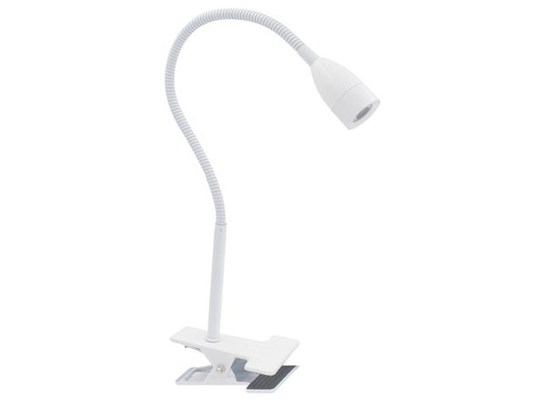 Lampe de bureau à pince, design, métal blanc, INSPIRE 420 lm Gao