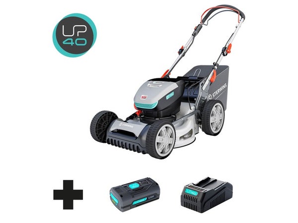 Tondeuse à batterie, STERWINS, 1300 watts, 40 volts, 46 cm