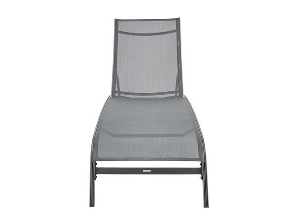 Bain de soleil en aluminium, NATERIAL Lyra, gris/argent