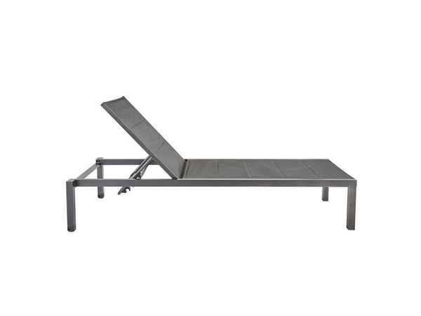 Bain de soleil en aluminium, NATERIAL Aquila, gris/argent