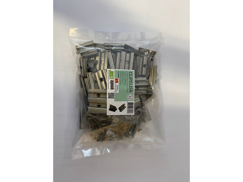 Clip inox pour fixation lambris PVC Boite de 100 pièces, clips de
