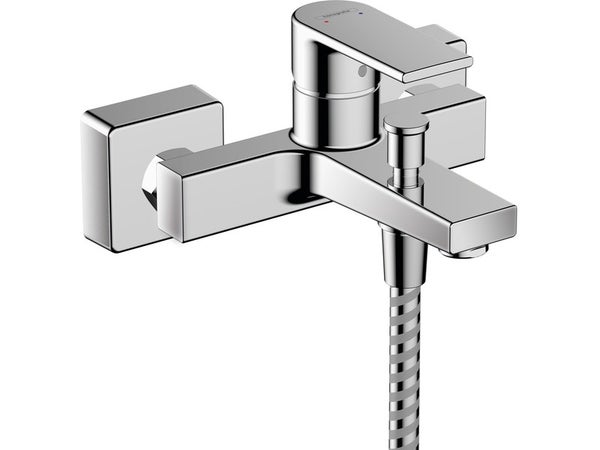 Mitigeur mecanique de baignoire chrome chrome, HANSGROHE Vernis shape