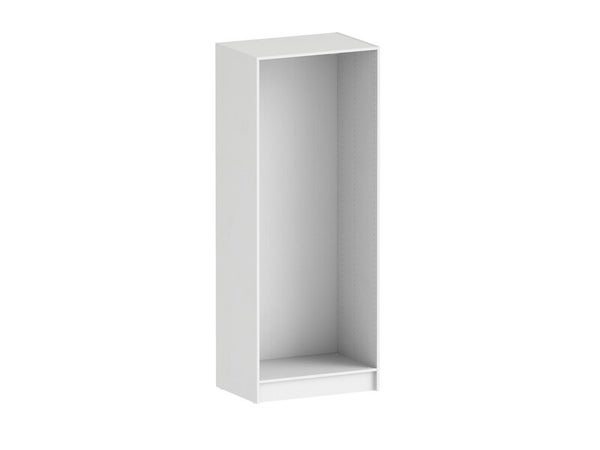 Armoire dressing semi-fermé blanc miroir H.200 x l.120 x P.45 cm Home