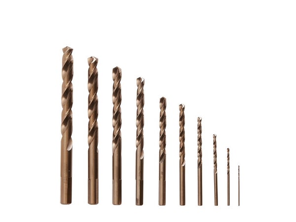 Coffret de 10 forêts métal, diam. 1 à 10 mm DEXTER PRO