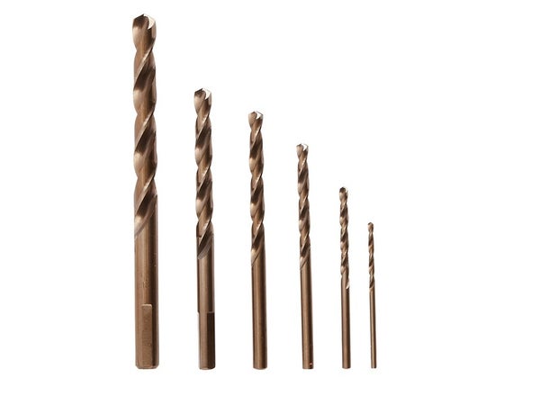 Coffret de 6 forêts métal, diam. 2 à 8 mm DEXTER PRO