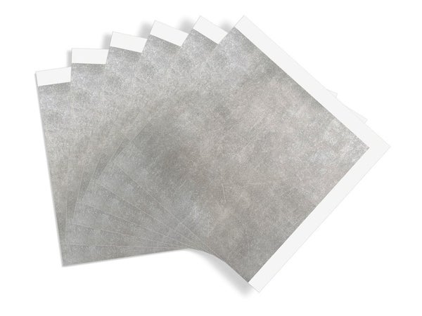 Lot de 6 crédences adhèsives concrete, gris, 30.5 cm x 30.5 cm