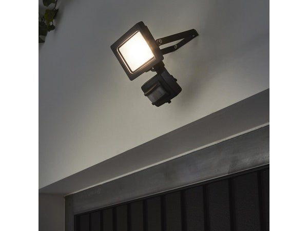 Applique extérieure avec détecteur module led 1900 Lm anthracite Algoa  INSPIRE