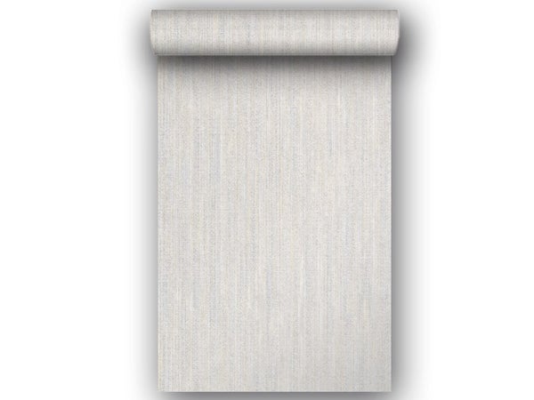 Papier peint vinyle effet paille tressée beige