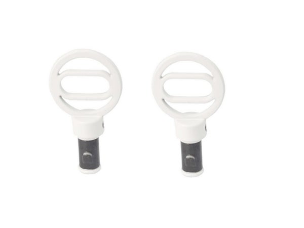 2 embouts pour barre de vitrage, Diam.10 mm, blanc mat Design, CESSOT