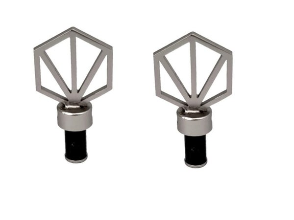 2 embouts pour barre de vitrage, Diam.10 mm, gris Design, CESSOT