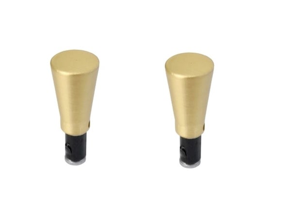 2 embouts pour barre de vitrage, Diam.10 mm, dore Chic, CESSOT