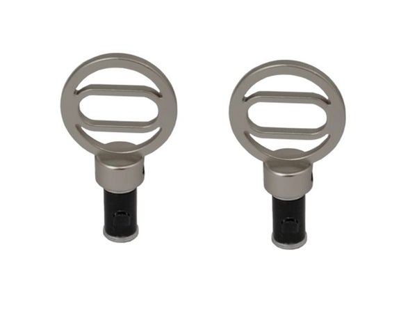 2 embouts pour barre de vitrage, Diam.10 mm, gris Design, CESSOT