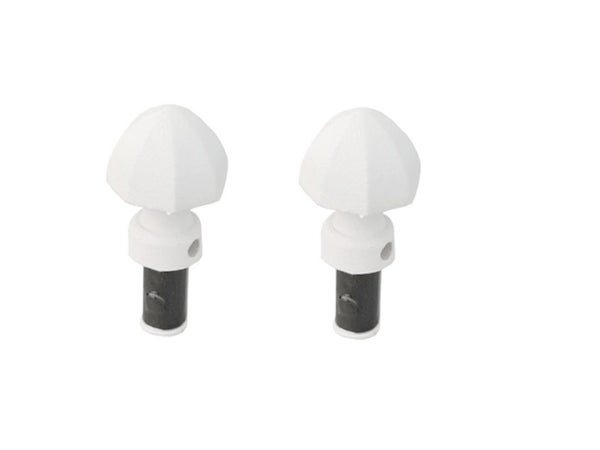 2 embouts pour barre de vitrage, Diam.10 mm, blanc Cosy, CESSOT