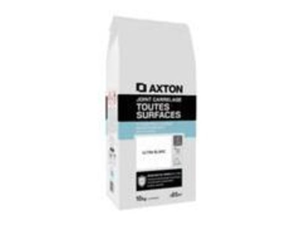 Joint tout type de carrelage et mosaique AXTON ultra blanc 10 kg