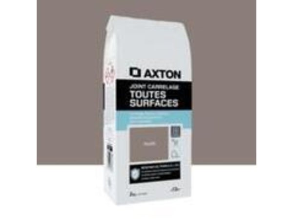 Joint tout type de carrelage et mosaique AXTON brun taupe 2 kg