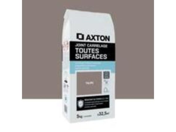 Joint tout type de carrelage et mosaique AXTON brun taupe 5 kg