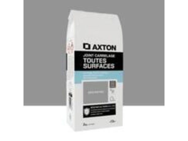 Joint tout type de carrelage et mosaique AXTON gris moyen 2 kg