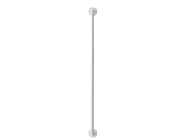 Tringle a rideau Curve Diam.10 mm Blanc mat 40 a 70 cm