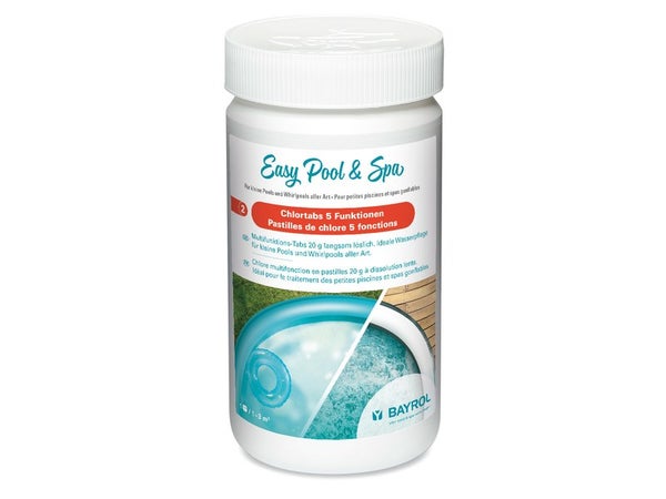 Chlore 5 actions pour piscine hors sol, BAYROL, 1 kg