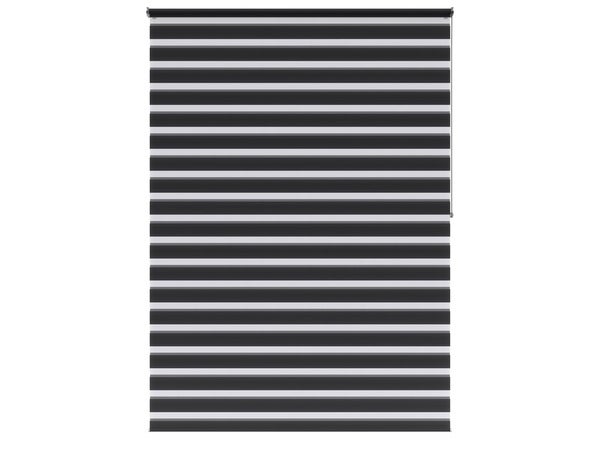 Store enrouleur jour/nuit Bolero gris foncé, l.120 x H.250 cm, INSPIRE