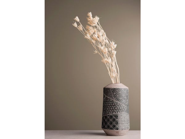 Verre imprime Glassart 45x65 vase gris fleur, multicouleur CEANOTHE l.43.5 x H.6