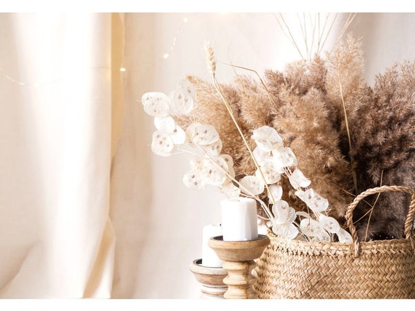 Verre imprime Glassart 65x45 panier fleurs, multicouleur CEANOTHE l.63.5 x H.43.