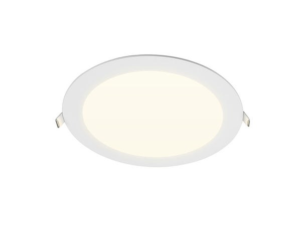 Spot encastrable, led intégrée, IP44, rond, Diam. 22,5 cm, INSPIRE, blanc