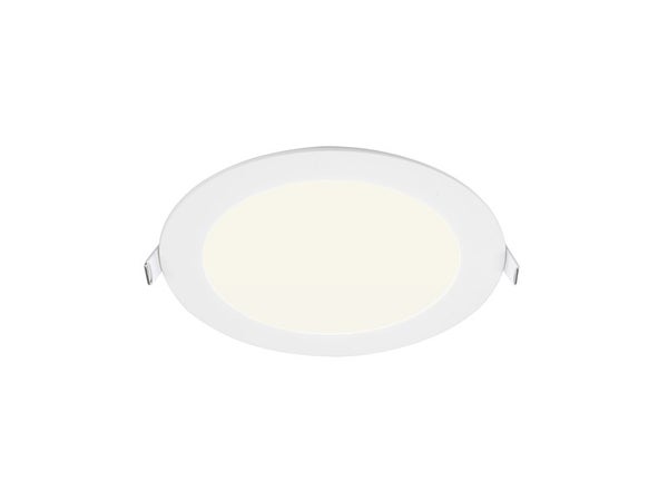 Spot encastrable, led intégrée, IP44, rond, Diam. 17 cm, INSPIRE, blanc
