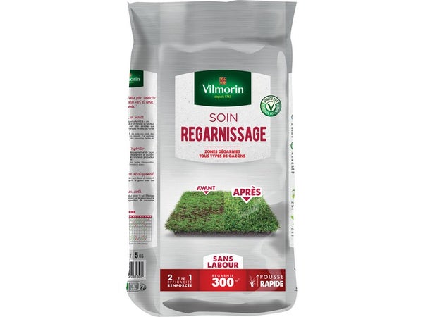 Soin regarnissage 2 en 1, VILMORIN, 5 kg 300 m²