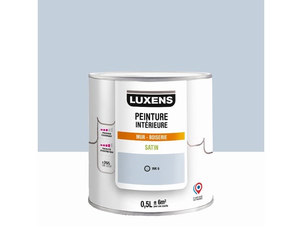 Peinture mur, boiserie ink 6 satin LUXENS Murale 0.5l