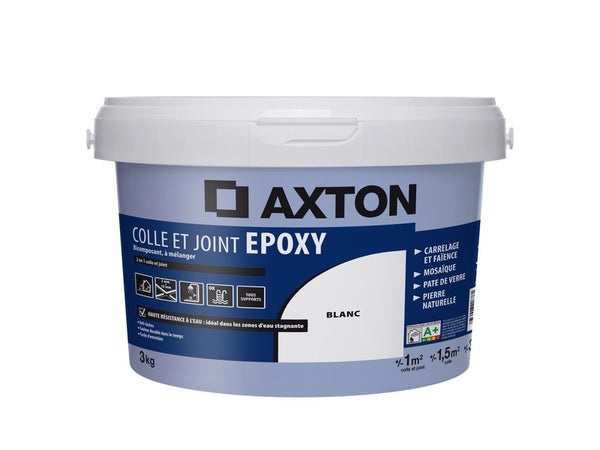 Colle et joint AXTON epoxy pot de 3 kilos blanc PE96P