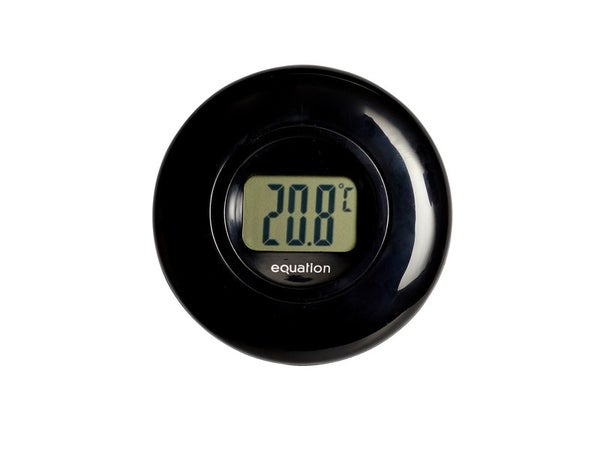 Thermomètre pour intérieur digital, EQUATION, noir