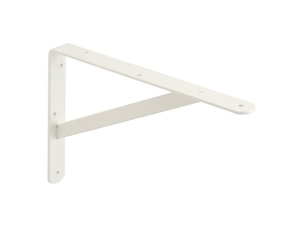Equerre Dolmen en acier peint, P.20 x H.30 cm blanc