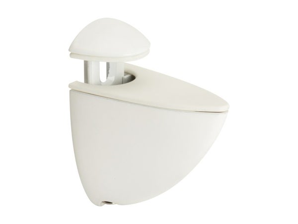 LOT 2 CLIPS POUR TABLE VERRE 3-6MM BLANC